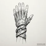 120. a sketch of the self-destruct wrist gaun… — эскиз тату (№1750430397_0, 20.06.2025 14:39) — Tatufoto.com