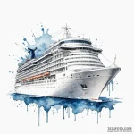 A watercolor splash art of the fhloston parad… — эскиз тату (№1750431059_1, 20.06.2025 14:50) — Tatufoto.com
