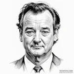 A neo-traditional portrait of bill murray fro… — эскиз тату (№1750431302_1, 20.06.2025 14:55) — Tatufoto.com