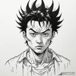 A graphic novel panel of tetsuo’s mutation fr… — эскиз тату (№1750433102_0, 20.06.2025 15:25) — Tatufoto.com
