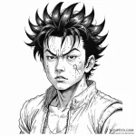 A graphic novel panel of tetsuo’s mutation fr… — эскиз тату (№1750433102_1, 20.06.2025 15:25) — Tatufoto.com