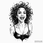 A trash polka design of bellatrix lestrange,… — эскиз тату (№1750433923_0, 20.06.2025 15:38) — Tatufoto.com
