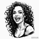 A trash polka design of bellatrix lestrange,… — эскиз тату (№1750433923_1, 20.06.2025 15:38) — Tatufoto.com