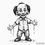 A sketch of jigsaw’s puppet, billy, «i want t… — эскиз тату (№1750434008_0, 20.06.2025 15:40) — Tatufoto.com