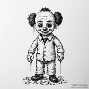 A sketch of jigsaw's puppet, billy, "i want t... - эскиз тату (№1750434008_1, 20.06.2025 15:40) — Tatufoto.com