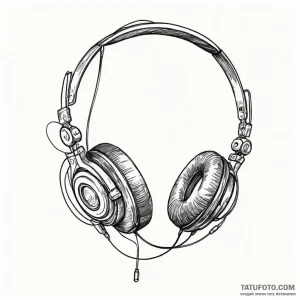 Music player - эскиз тату (№1750434839_1, 20.06.2025 15:53) — Tatufoto.com