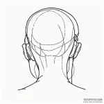 A sketch of the back of neo’s head with the c… — эскиз тату (№1750435004_0, 20.06.2025 15:56) — Tatufoto.com