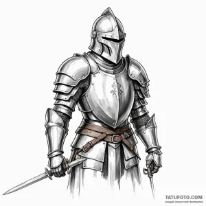 Knight - эскиз тату (№1750439202_1, 20.06.2025 17:06) — Tatufoto.com