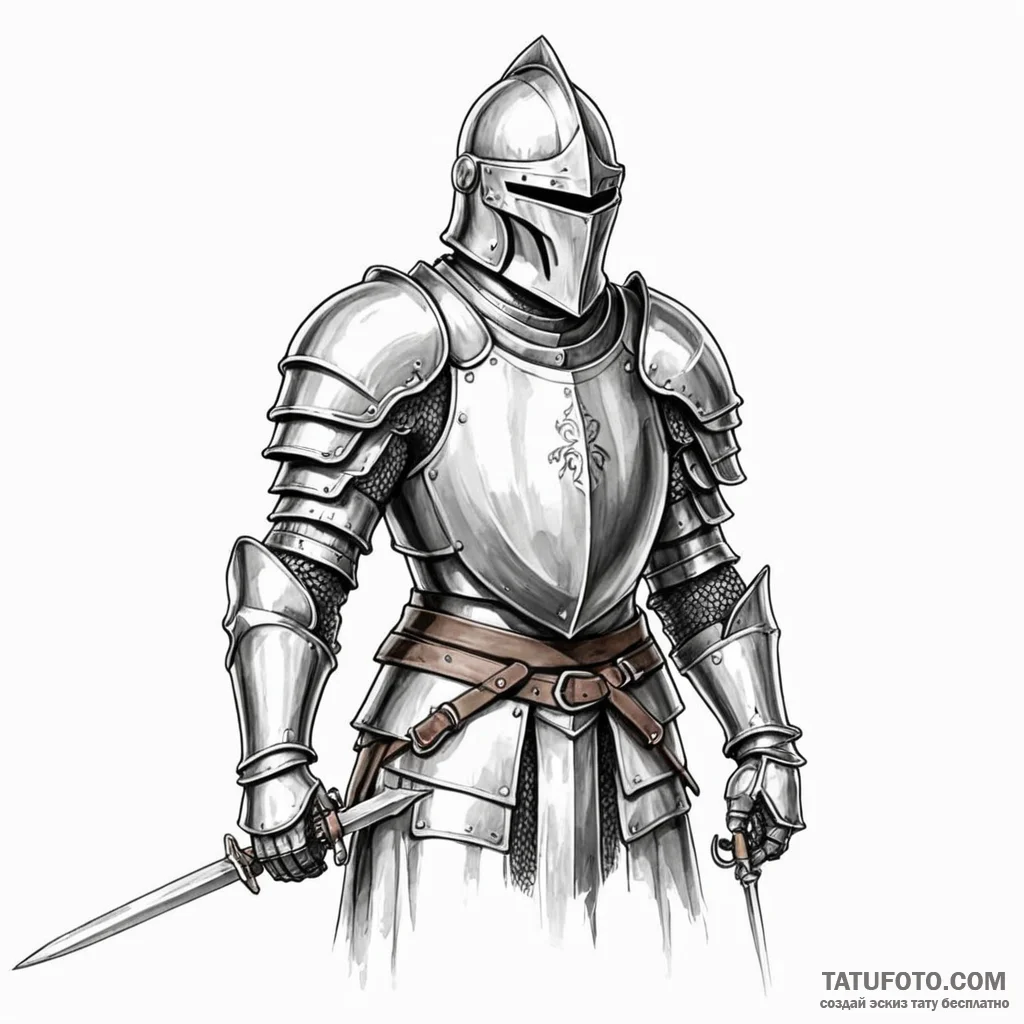 Knight - эскиз тату (№1750439202_1, 20.06.2025 17:06) — Tatufoto.com