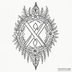 A linework design of the strange swedish rune… — эскиз тату (№1750439362_1, 20.06.2025 17:09) — Tatufoto.com