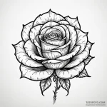 Black rose — эскиз тату (№1750440162_1, 20.06.2025 17:22) — Tatufoto.com