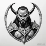 A neo-traditional portrait of a klingon warri… — эскиз тату (№1750440246_1, 20.06.2025 17:24) — Tatufoto.com