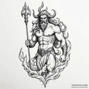 Poseidon - эскиз тату (№1750440973_1, 20.06.2025 17:36) — Tatufoto.com