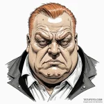 Graphic novel style portrait of baron harkonn… — эскиз тату (№1750441863_0, 20.06.2025 17:51) — Tatufoto.com