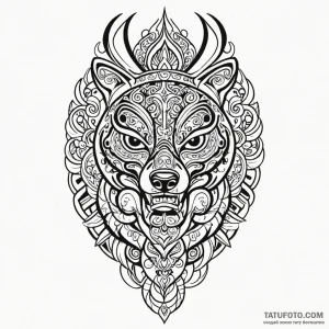 Haida (patterns) - эскиз тату (№1750443749_0, 20.06.2025 18:22) — Tatufoto.com