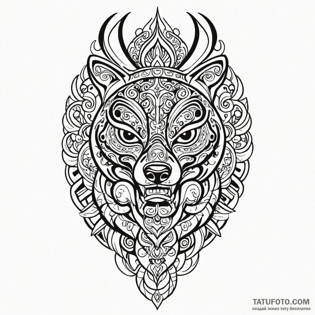 Haida (patterns) - эскиз тату (№1750443749_0, 20.06.2025 18:22) — Tatufoto.com