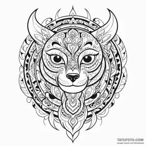 Haida (patterns) - эскиз тату (№1750443749_1, 20.06.2025 18:22) — Tatufoto.com