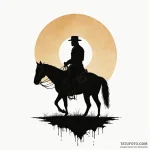 A sketch of django from django unchained, on… – эскиз тату (№1750444653_0, 20.06.2025 18:37) — Tatufoto.com