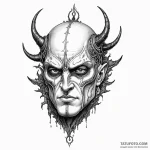 A neo-traditional tattoo of morpheus’s helm f… — эскиз тату (№1750446598_0, 20.06.2025 19:09) — Tatufoto.com