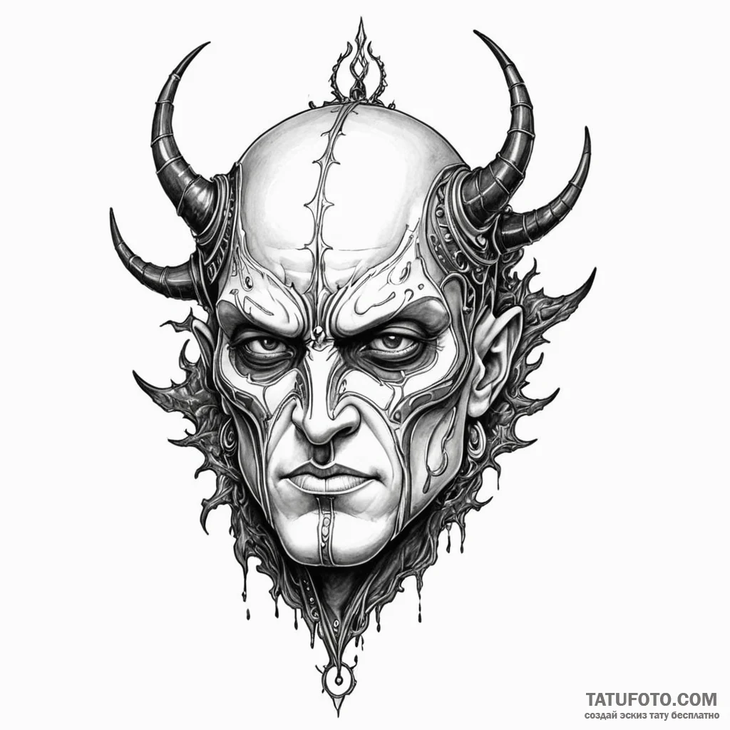 A neo-traditional tattoo of morpheus's helm f... - эскиз тату (№1750446598_0, 20.06.2025 19:09) — Tatufoto.com