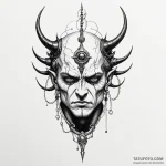 A neo-traditional tattoo of morpheus’s helm f… — эскиз тату (№1750446598_1, 20.06.2025 19:09) — Tatufoto.com