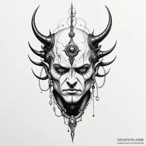 A neo-traditional tattoo of morpheus's helm f... - эскиз тату (№1750446598_1, 20.06.2025 19:09) — Tatufoto.com