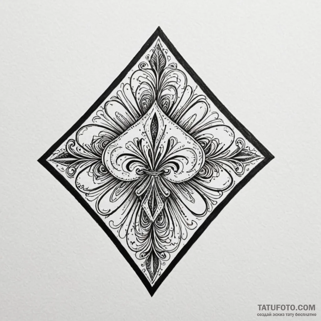 Card suits - эскиз тату (№1750447004_0, 20.06.2025 19:16) — Tatufoto.com