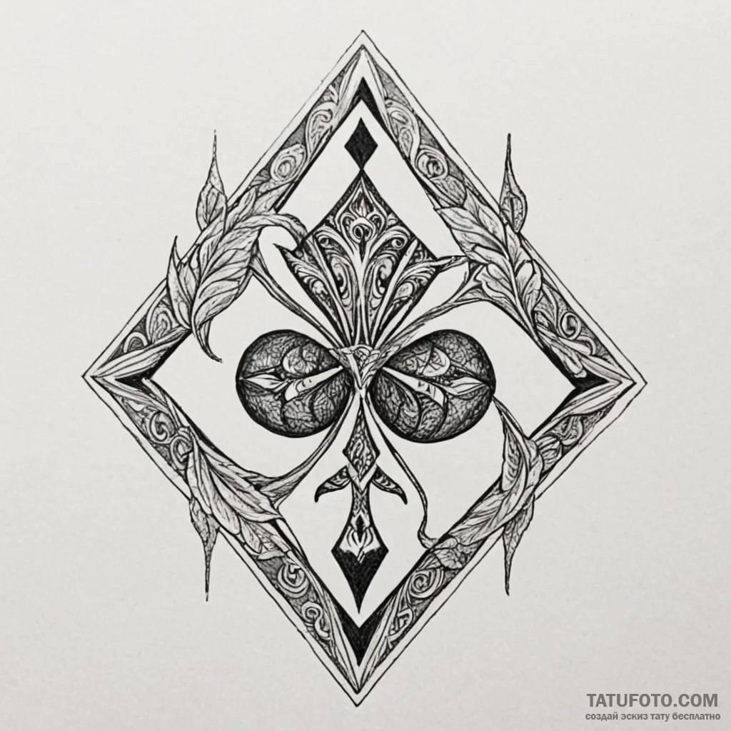 Card suits - эскиз тату (№1750447004_1, 20.06.2025 19:16) — Tatufoto.com