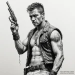 A linework tattoo of the war boys’ «v8» salut… — эскиз тату (№1750450671_1, 20.06.2025 20:17) — Tatufoto.com