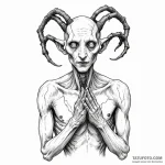 A sketch of the creature from pan’s labyrinth… — эскиз тату (№1750450839_0, 20.06.2025 20:20) — Tatufoto.com