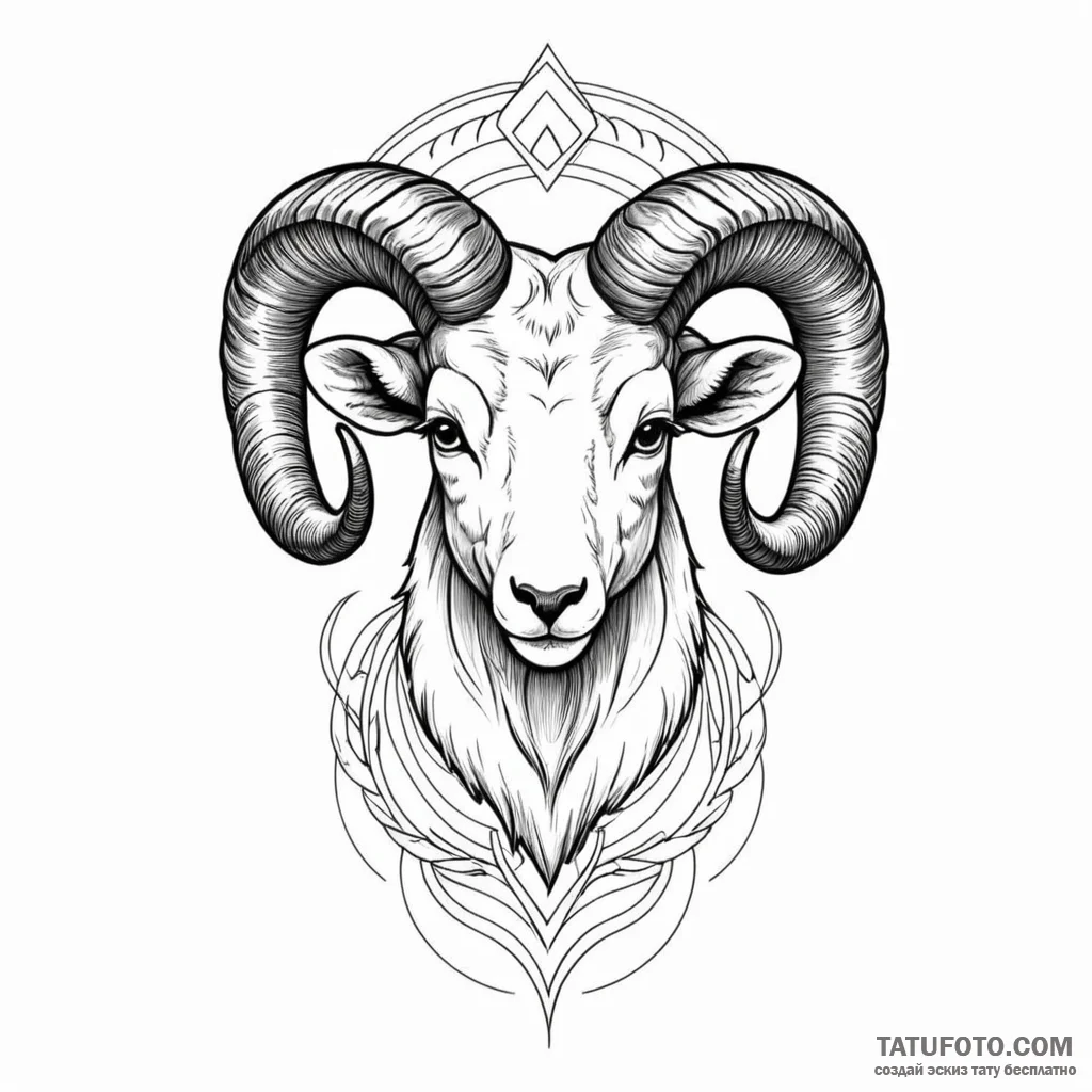 Aries - эскиз тату (№1750451719_1, 20.06.2025 20:35) — Tatufoto.com