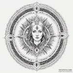 A dotwork mandala of the bene gesserit «fear… — эскиз тату (№1750452360_1, 20.06.2025 20:46) — Tatufoto.com
