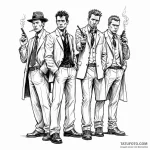 A sketch of the main characters from lock, st… — эскиз тату (№1750452442_1, 20.06.2025 20:47) — Tatufoto.com