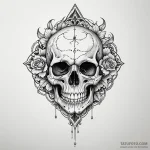 Skull — эскиз тату (№1750453417_1, 20.06.2025 21:03) — Tatufoto.com