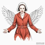 A graphic novel style portrait of the main ch… — эскиз тату (№1750454384_0, 20.06.2025 21:19) — Tatufoto.com
