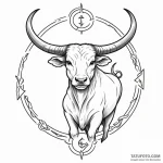 Taurus (zodiac sign) — эскиз тату (№1750456089_0, 20.06.2025 21:48) — Tatufoto.com