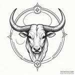 Taurus (zodiac sign) — эскиз тату (№1750456089_1, 20.06.2025 21:48) — Tatufoto.com