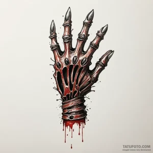 A neo-traditional tattoo of freddy krueger's... - эскиз тату (№1750457070_0, 20.06.2025 22:04) — Tatufoto.com
