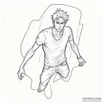 A graphic novel panel of neo’s «whoa» moment. — эскиз тату (№1750457955_0, 20.06.2025 22:19) — Tatufoto.com