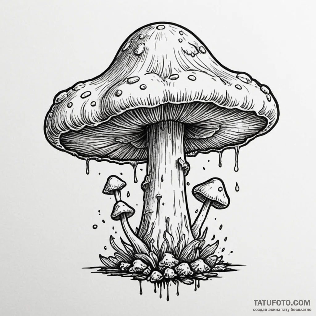 Mushroom cloud - эскиз тату (№1750458678_1, 20.06.2025 22:31) — Tatufoto.com