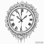 Clock — эскиз тату (№1750458760_1, 20.06.2025 22:32) — Tatufoto.com