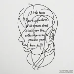 A linework tattoo of the «i have spoken» quot… — эскиз тату (№1750461399_0, 20.06.2025 23:16) — Tatufoto.com