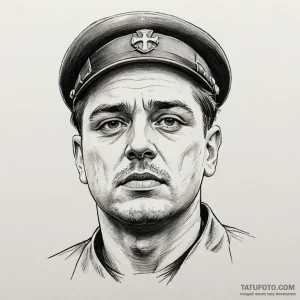 A sketch of the final scene of inglourious ba... - эскиз тату (№1750461569_1, 20.06.2025 23:19) — Tatufoto.com