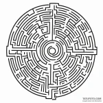 A linework tattoo of the maze symbol from wes… — эскиз тату (№1750462341_0, 20.06.2025 23:32) — Tatufoto.com