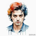 A watercolor tattoo of the surreal, saturated… — эскиз тату (№1750462425_0, 20.06.2025 23:33) — Tatufoto.com