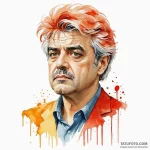 A watercolor tattoo of the surreal, saturated… — эскиз тату (№1750462425_1, 20.06.2025 23:33) — Tatufoto.com