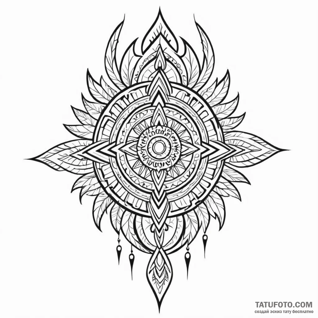 Tribal (pattern) - эскиз тату (№1750463169_0, 20.06.2025 23:46) — Tatufoto.com