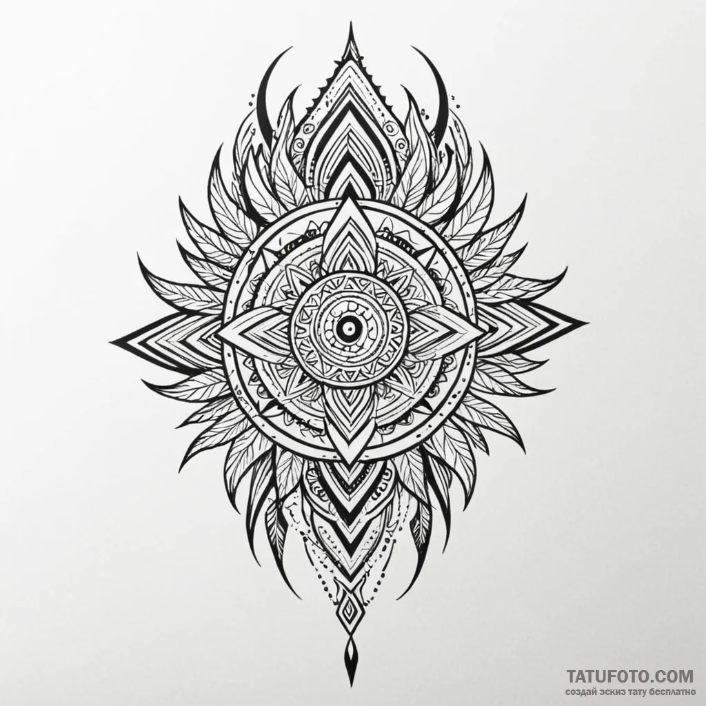 Tribal (pattern) - эскиз тату (№1750463169_1, 20.06.2025 23:46) — Tatufoto.com