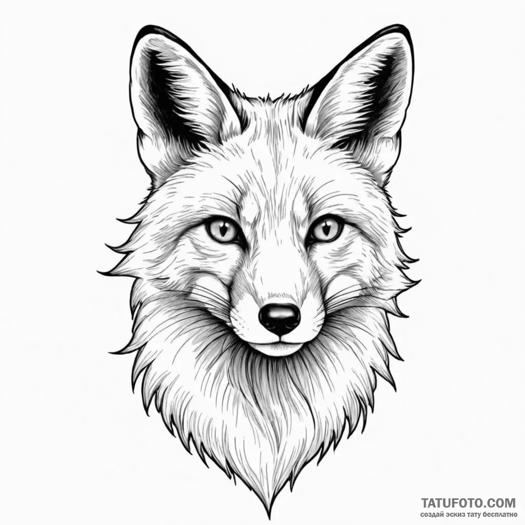 Fox - эскиз тату (№1750463253_1, 20.06.2025 23:47) — Tatufoto.com