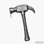 Hammer — эскиз тату (№1750463418_0, 20.06.2025 23:50) — Tatufoto.com